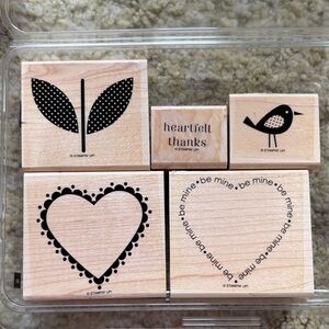Stampin' Up! Sweetheart Wood Stamp Set